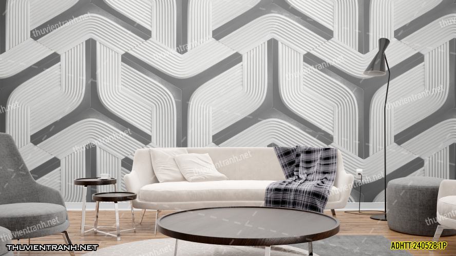 Tranh dán tường hoa văn trừu tượng- -ADHTT-240528-1P - Tranh tường chất lượng cao